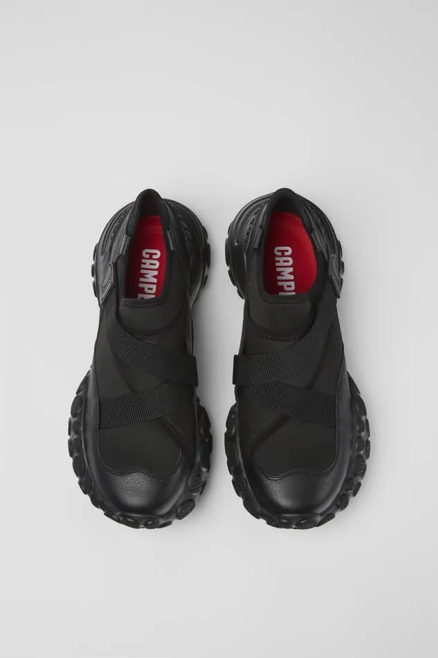 Sneakers Men Camper Pelotas Mars Black TextileLeather Sneaker