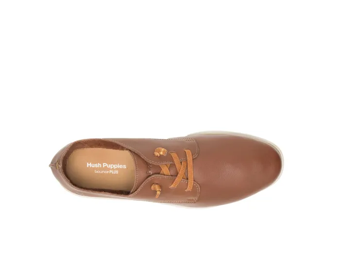 Sneakers Men Hush Puppies Everyday Lace Up Cognac Leather