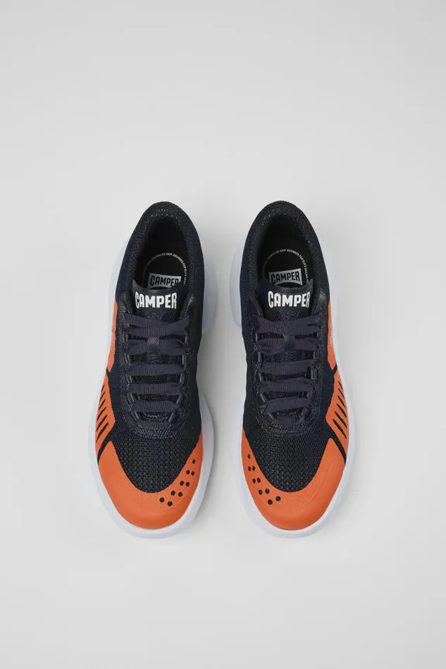 Sneakers Women Camper Camper X INEOS Britannia Blue And Orange Textile Sneakers