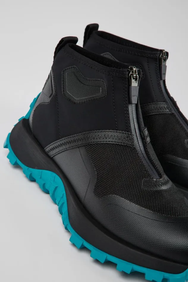 Sneakers Women Camper Drift Trail VIBRAM Black Recycled PET Ankle Boots