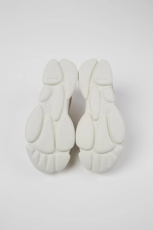 Sneakers Women Camper Karst White Leather And Recycled PET Sneakers