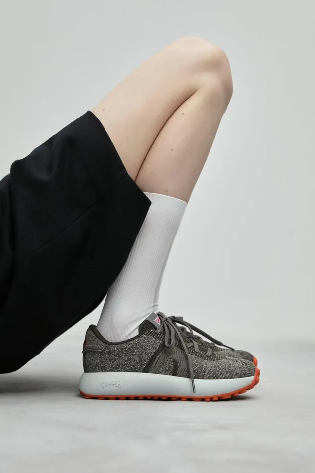 Sneakers Women Camper Pelotas Athens Gray Textile Sneaker