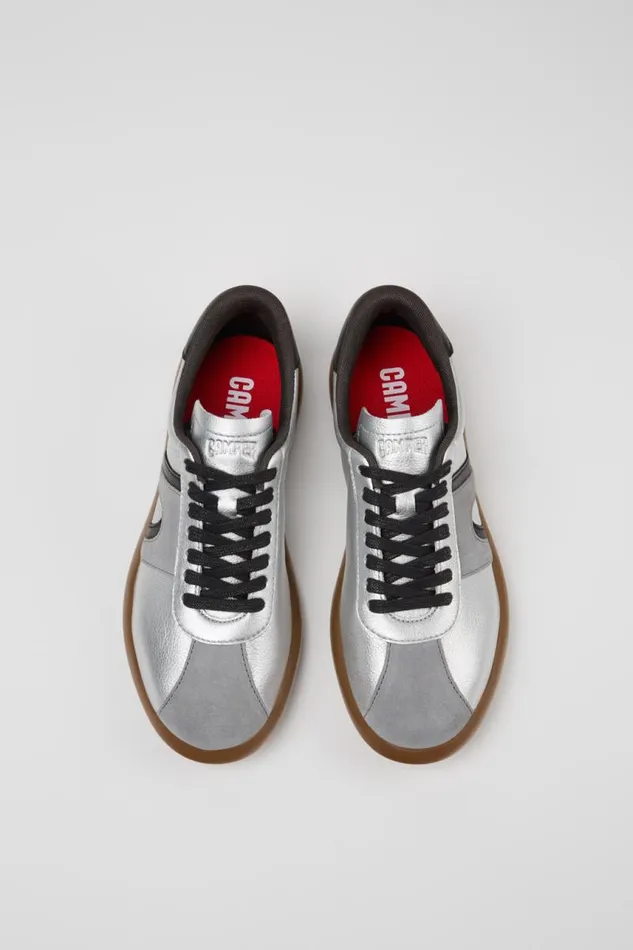 Sneakers Women Camper Pelotas Soller Silverblack Leather Sneakers Sneakers Women Camper Pelotas Soller Silverblack Leather Sneakers