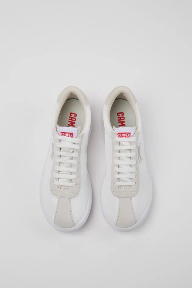 Sneakers Women Camper Pelotas XLite White Recycled PET And Nubuck Sneakers Sneakers Women Camper Pelotas XLite White Recycled PET And Nubuck Sneakers