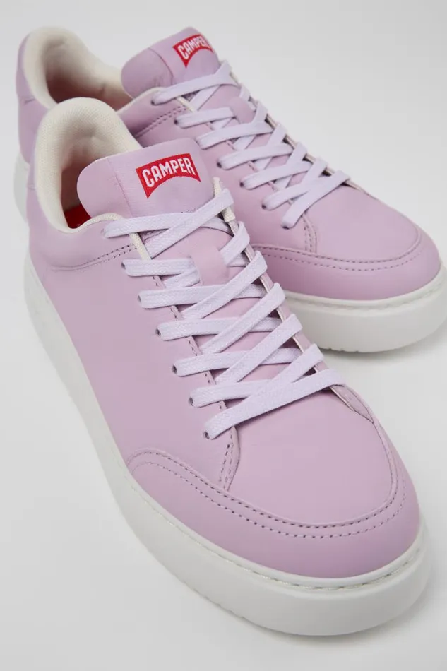 Sneakers Women Camper Runner K21 Purple Leather Sneakers