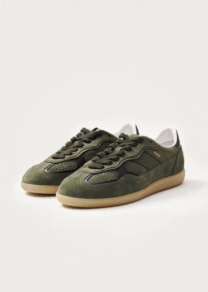 Sneakers WomenMen ALOHAS Tb490 Rife Dusty Olive Leather Sneakers