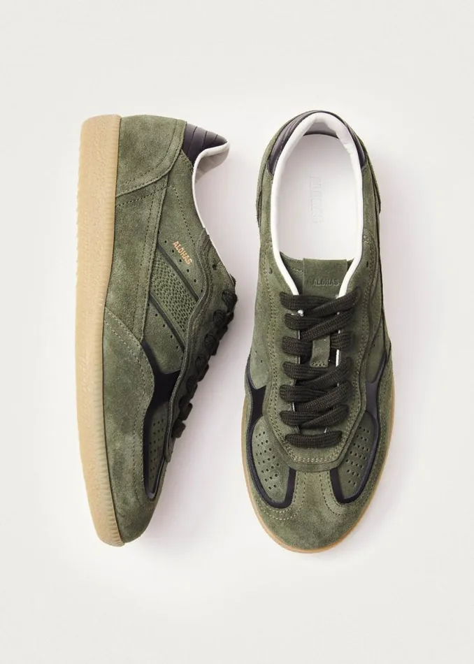 Sneakers WomenMen ALOHAS Tb490 Rife Dusty Olive Leather Sneakers