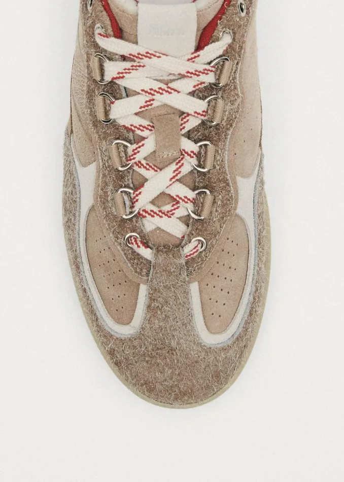 Sneakers WomenMen ALOHAS Tb490 Trek Beige Leather Sneakers
