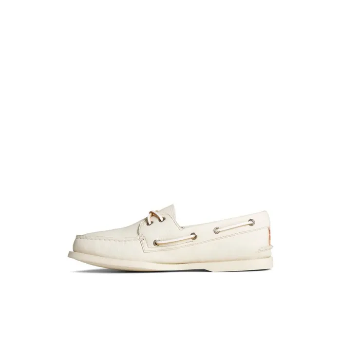 Sperry Authentic Original 2Eye Nubuck Boat Shoe Bone Men Boat Shoes