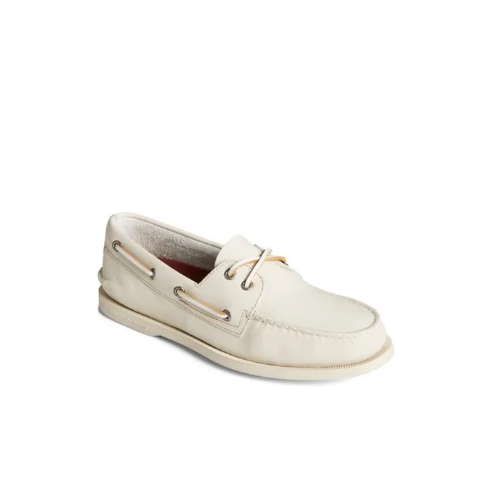 Sperry Authentic Original 2Eye Nubuck Boat Shoe Bone Men Boat Shoes
