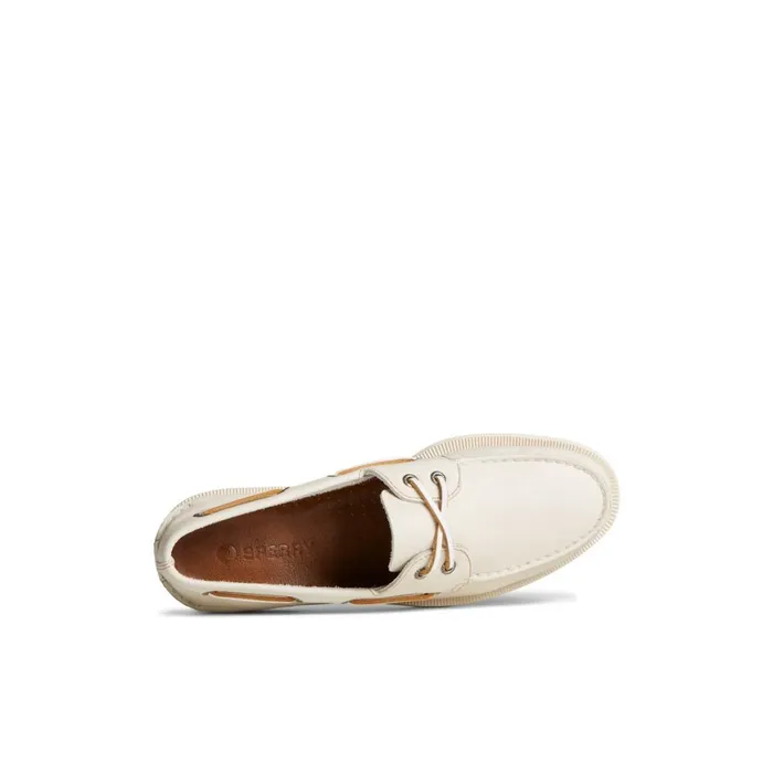 Sperry Authentic Original 2Eye Nubuck Boat Shoe Bone Men Boat Shoes