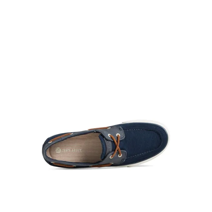 Sperry Bahama II Linen Sneaker Navy Men Sneakers