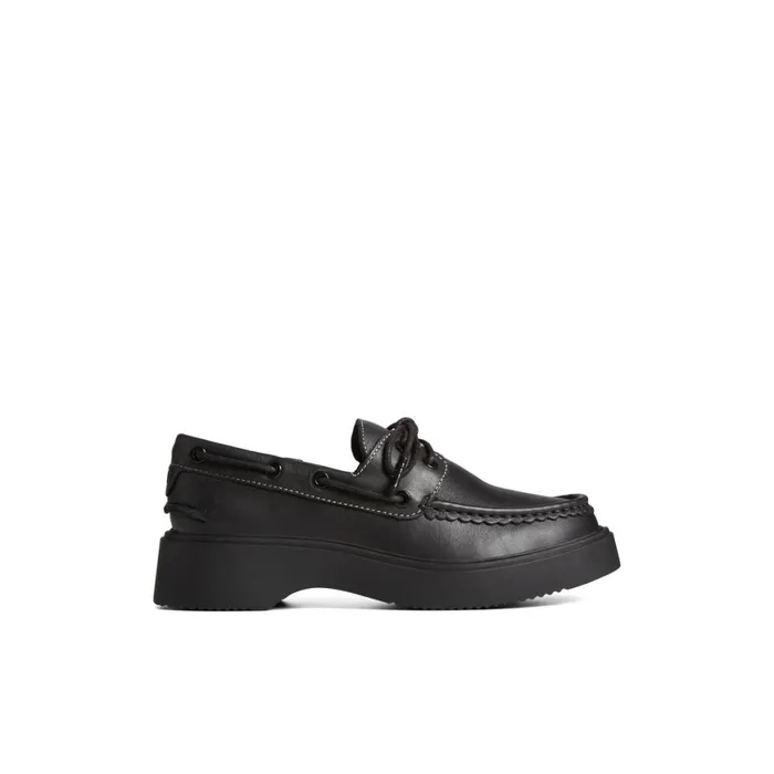 Sperry Bayside Boat Shoe Black Women Boat Shoes