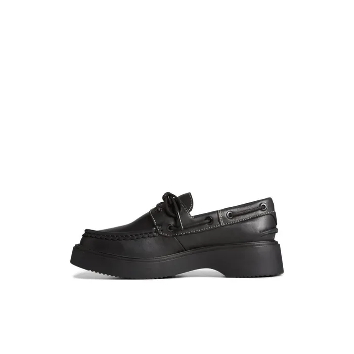 Sperry Bayside Boat Shoe Black Women Boat Shoes