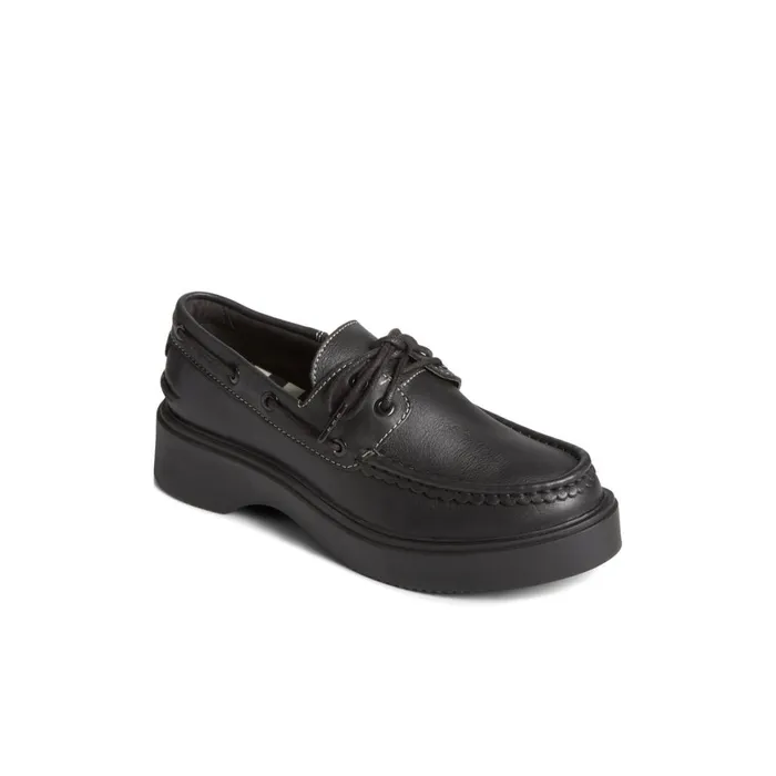Sperry Bayside Boat Shoe Black Women Boat Shoes