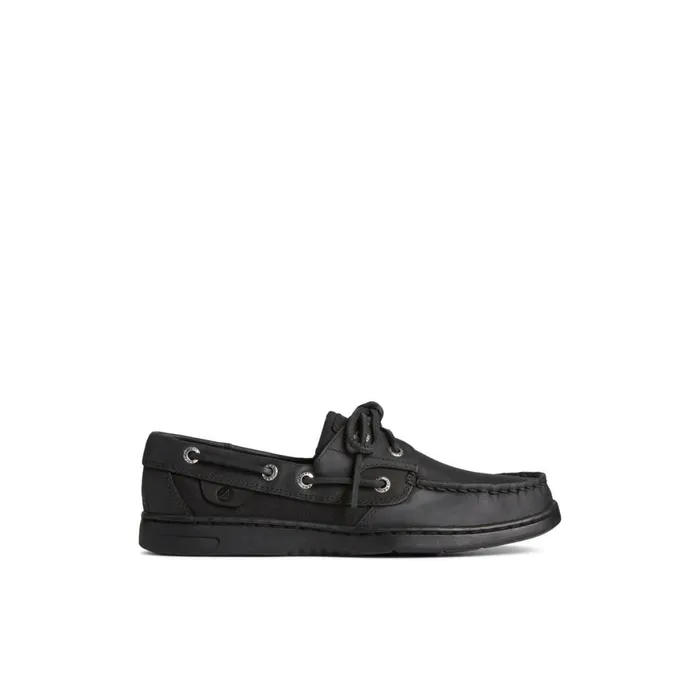 Sperry Bluefish 2Eye Boat Shoe Black Women Boat Shoes