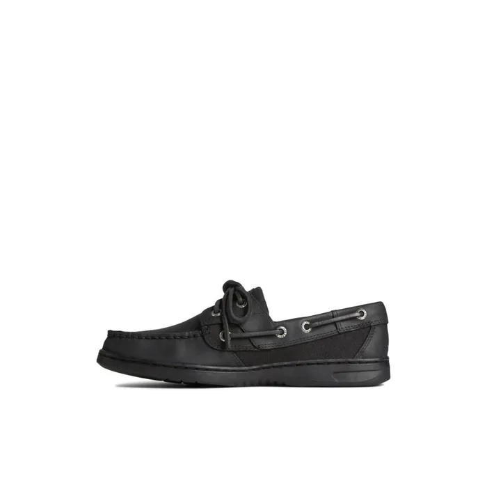 Sperry Bluefish 2Eye Boat Shoe Black Women Boat Shoes