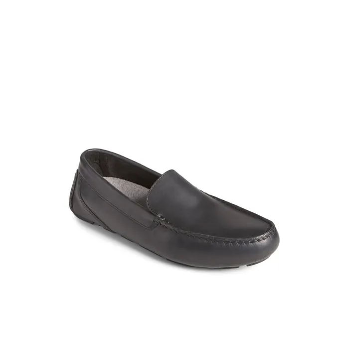 Sperry Davenport Venetian Driver Black Men Loafers and Oxfords