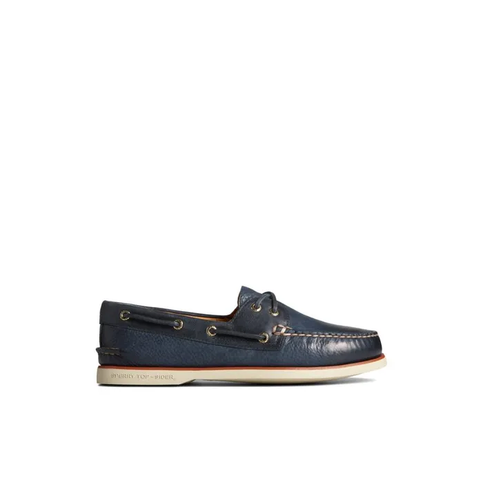 Sperry Gold Cup Authentic Original Rivingston Boat Shoe Navy Men Boat Shoes