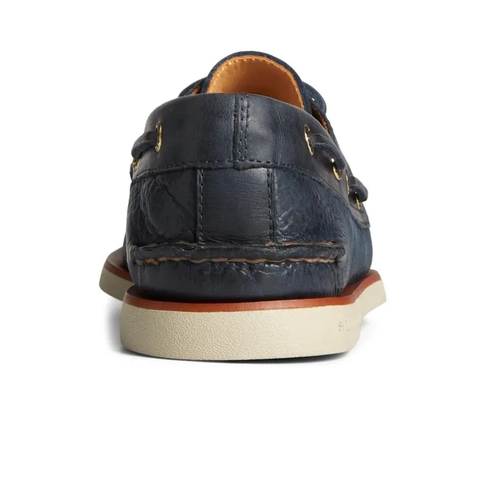 Sperry Gold Cup Authentic Original Rivingston Boat Shoe Navy Men Boat Shoes