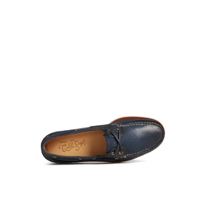 Sperry Gold Cup Authentic Original Rivingston Boat Shoe Navy Men Boat Shoes