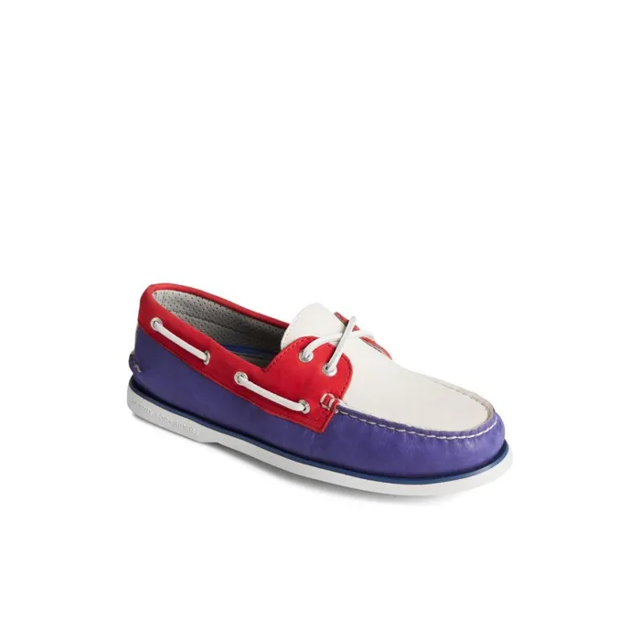 Sperry Gold Cup Authentic Original Tri Tone Boat Shoe Blue Men Boat Shoes