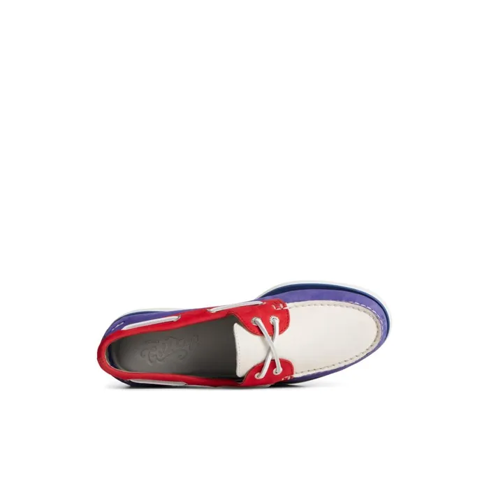 Sperry Gold Cup Authentic Original Tri Tone Boat Shoe Blue Men Boat Shoes