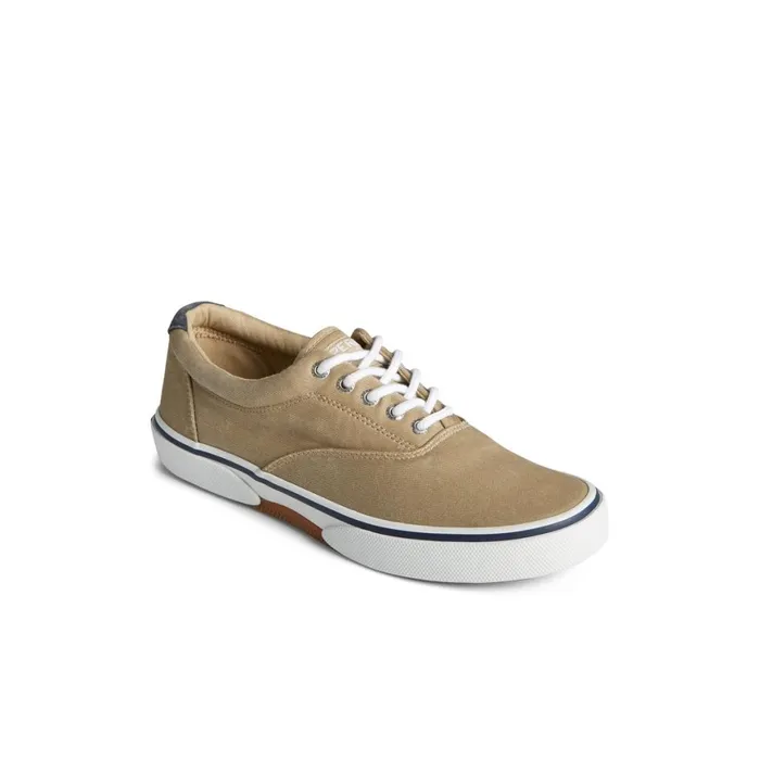 Sperry Halyard CVO Salt Washed Sneaker Khaki Men Sneakers