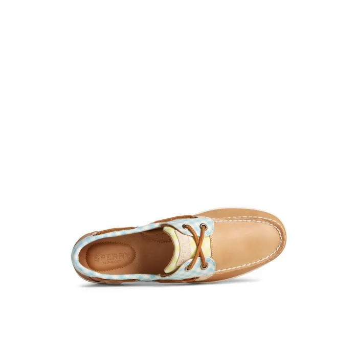 Sperry Koifish Gingham Boat Shoe Brown Primary 8211 Multi Women Boat Shoes
