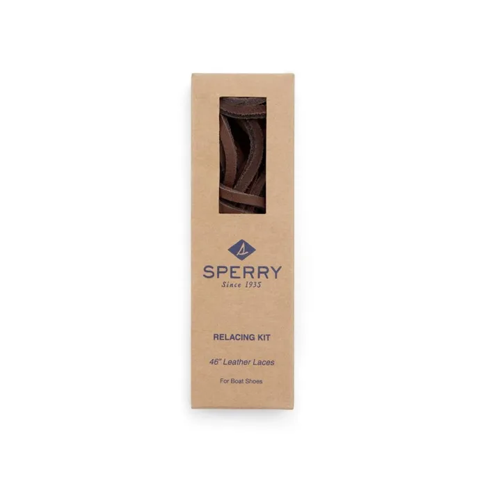 Sperry Lace Kit With Needle Dark Brown Men Shoe Care and Laces