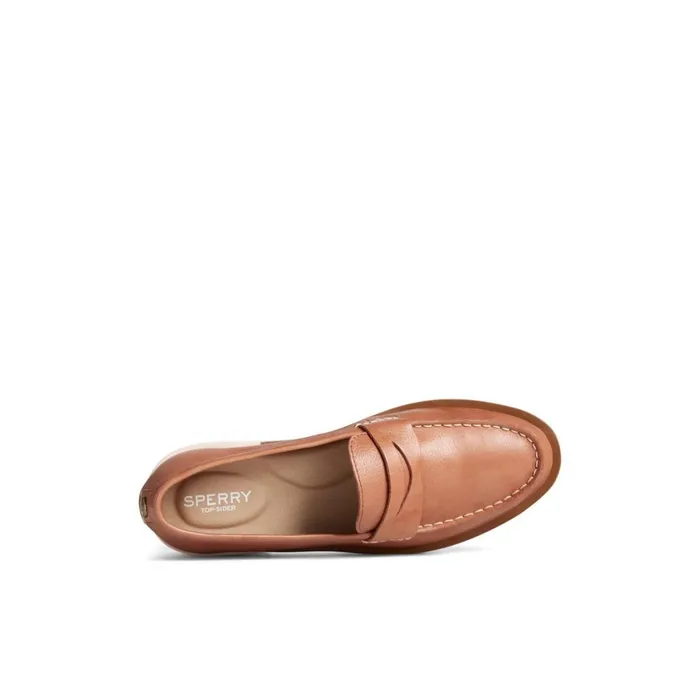 Sperry Lug Penny Loafer Medium Beige Women Shoes