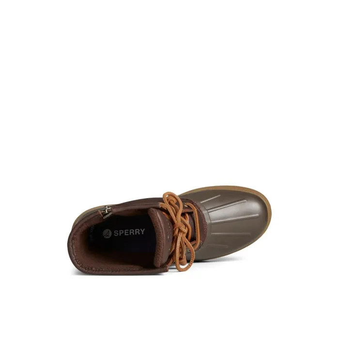 Sperry Saltwater 20 Duck Boot Dark Brown Women Boots