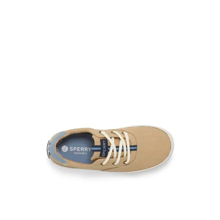 Sperry Spinnaker Washable Sneaker Khaki Kids Sneakers