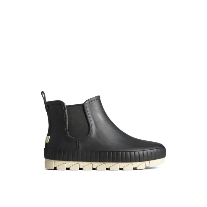 Sperry Torrent Chelsea Matte Waterproof Rain Boot Black Women Boots