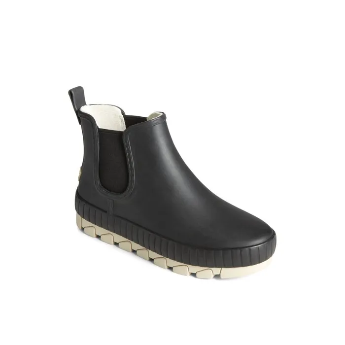Sperry Torrent Chelsea Matte Waterproof Rain Boot Black Women Boots