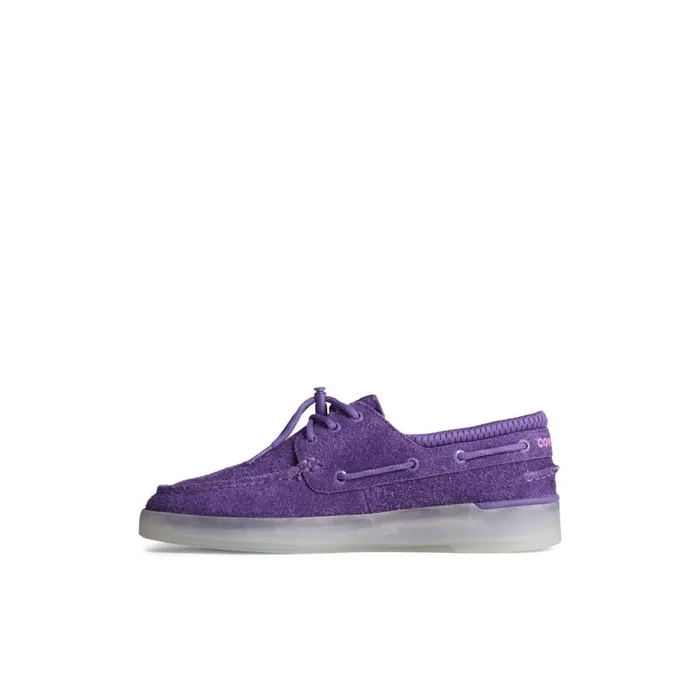 Sperry X Concepts Authentic Original 3Eye Cup Boat Shoe Purple Women Boat Shoes