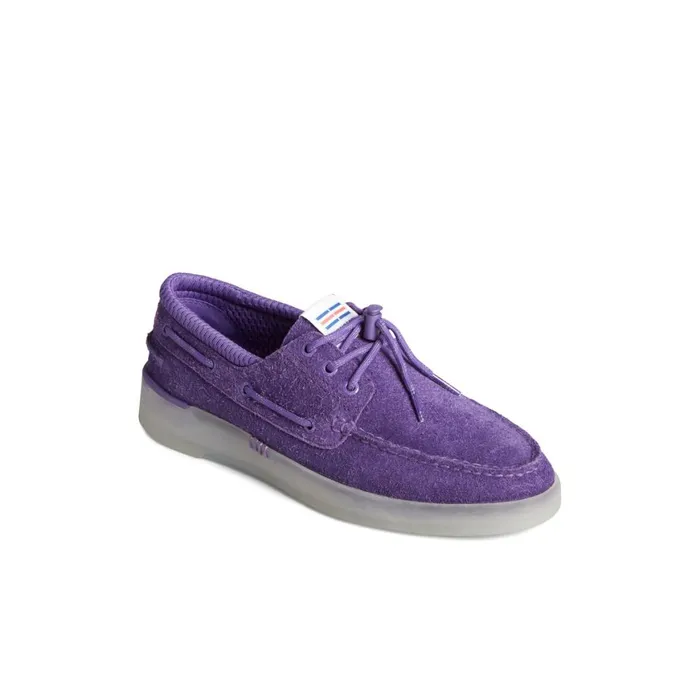 Sperry X Concepts Authentic Original 3Eye Cup Boat Shoe Purple Women Boat Shoes