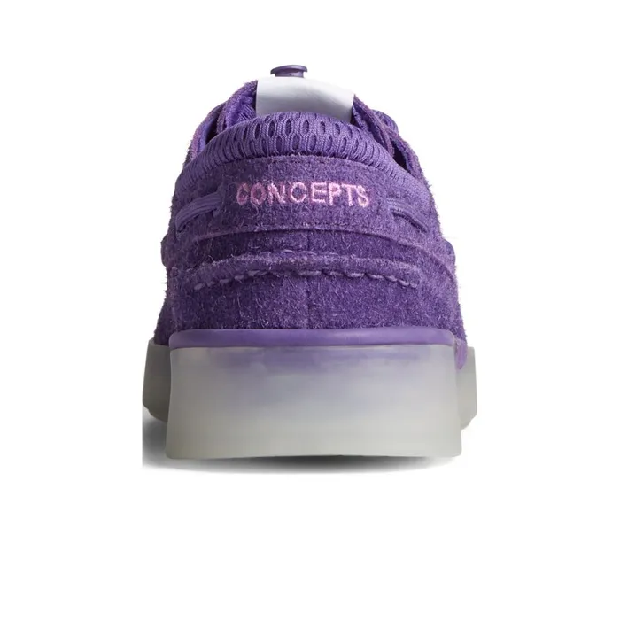 Sperry X Concepts Authentic Original 3Eye Cup Boat Shoe Purple Women Boat Shoes