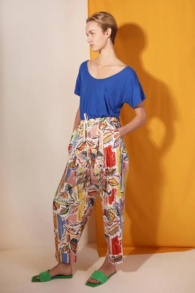 Square Cut Tee Cobalt Womens LF Markey Tops
