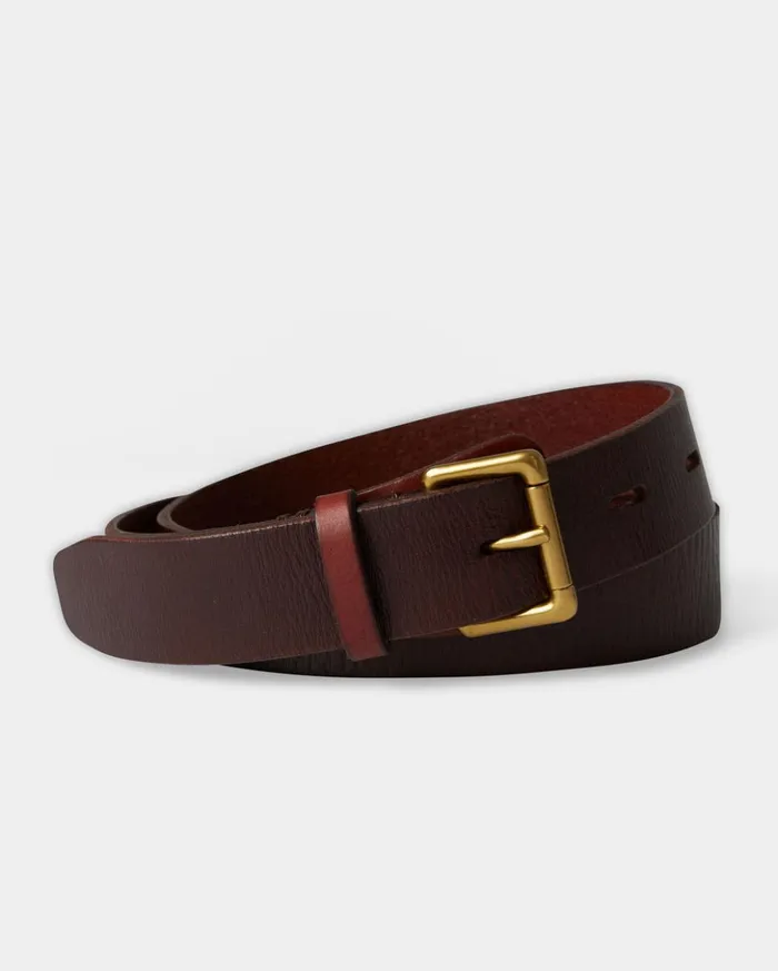 Suiting Men Billy Reid Uniform Leather Belt Cognac