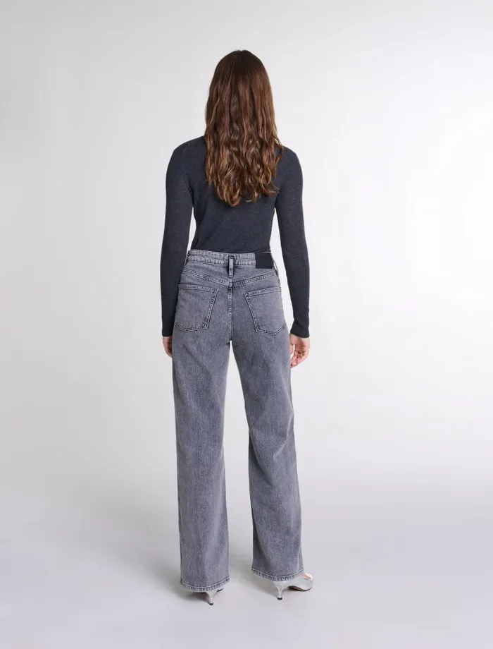 Sweaters and Cardigans Women Maje Wool And Silk Jumper Grey