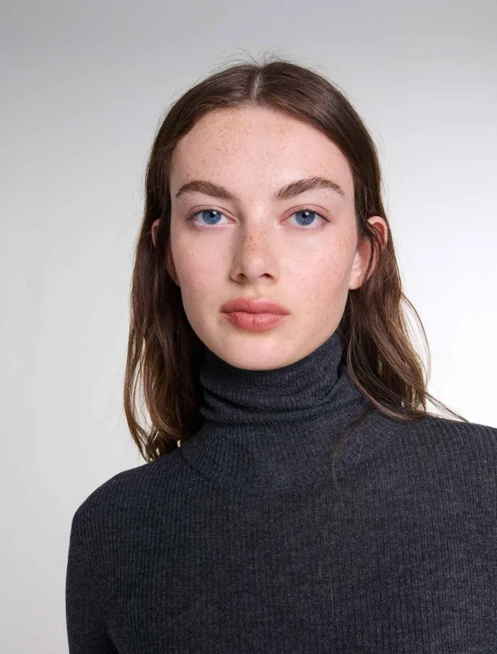 Sweaters and Cardigans Women Maje Wool And Silk Jumper Grey
