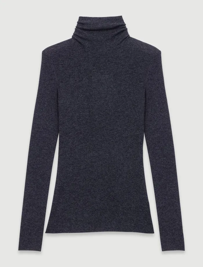 Sweaters and Cardigans Women Maje Wool And Silk Jumper Grey