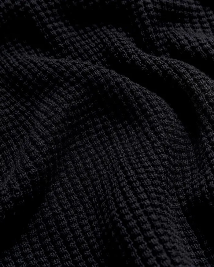 Sweaters and Sweatshirts Men Billy Reid Mini Waffle Crew Midnight