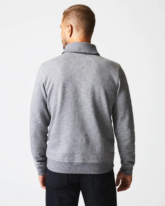 Sweaters and Sweatshirts Men Billy Reid Mouline Shawl Pullover Medium Grey