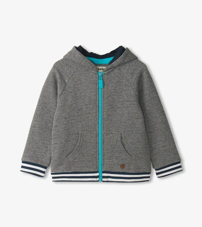 Sweaters Baby and Toddler Hatley Baby and Toddler Boys Flame Blue ZipUp Hoodie