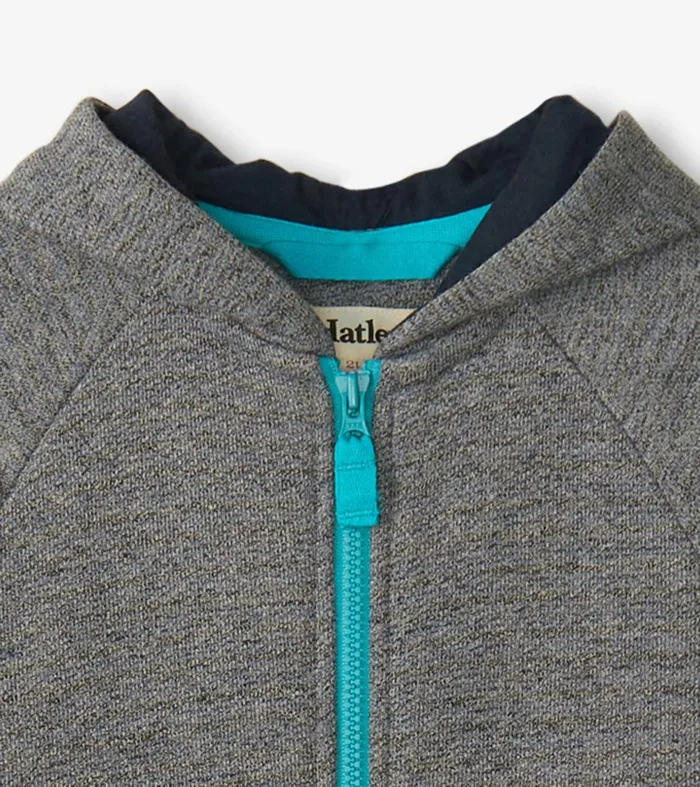 Sweaters Baby and Toddler Hatley Baby and Toddler Boys Flame Blue ZipUp Hoodie