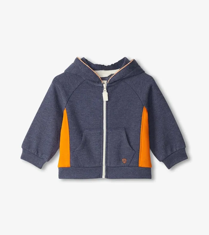 Sweaters Baby and Toddler Hatley Baby and Toddler Boys Oriole Stripe ZipUp Hoodie