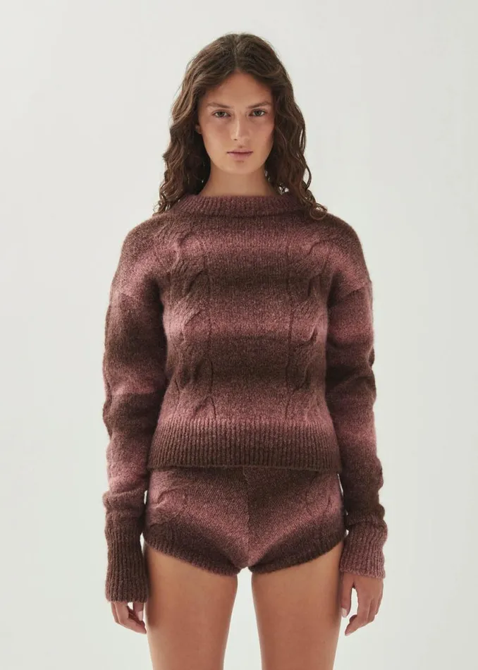 Sweaters Cardigans Women ALOHAS Aspen Pink Sweater