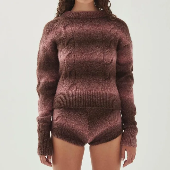 Sweaters Cardigans Women ALOHAS Aspen Pink Sweater